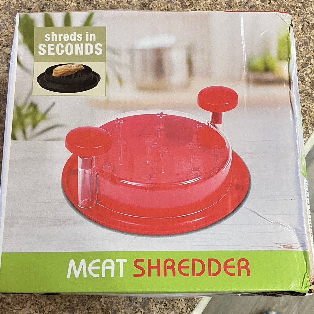 Source Unknown Red Meat Shredder - Dual Handle Kitchen Tool